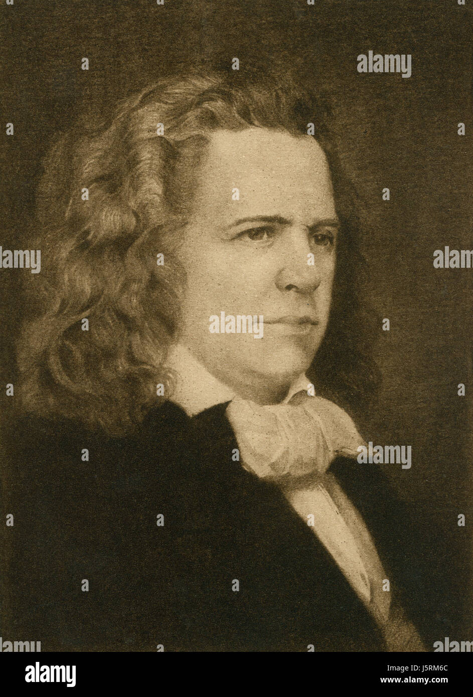 Elias Howe (1819-67), l'inventeur américain, Portrait Banque D'Images