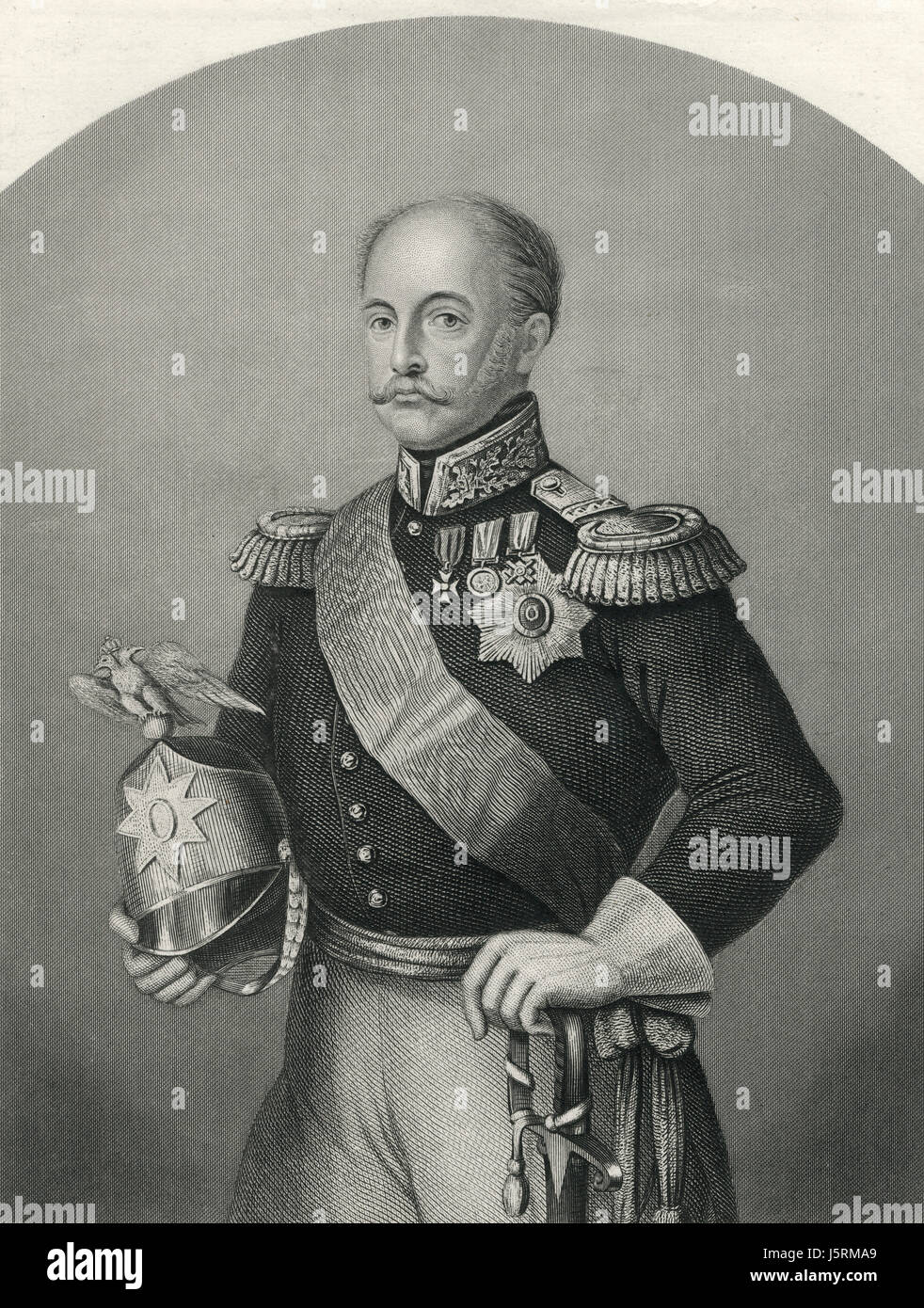 Nicolas I (1796-1855), Empereur de Russie, Portrait, 1855 Banque D'Images