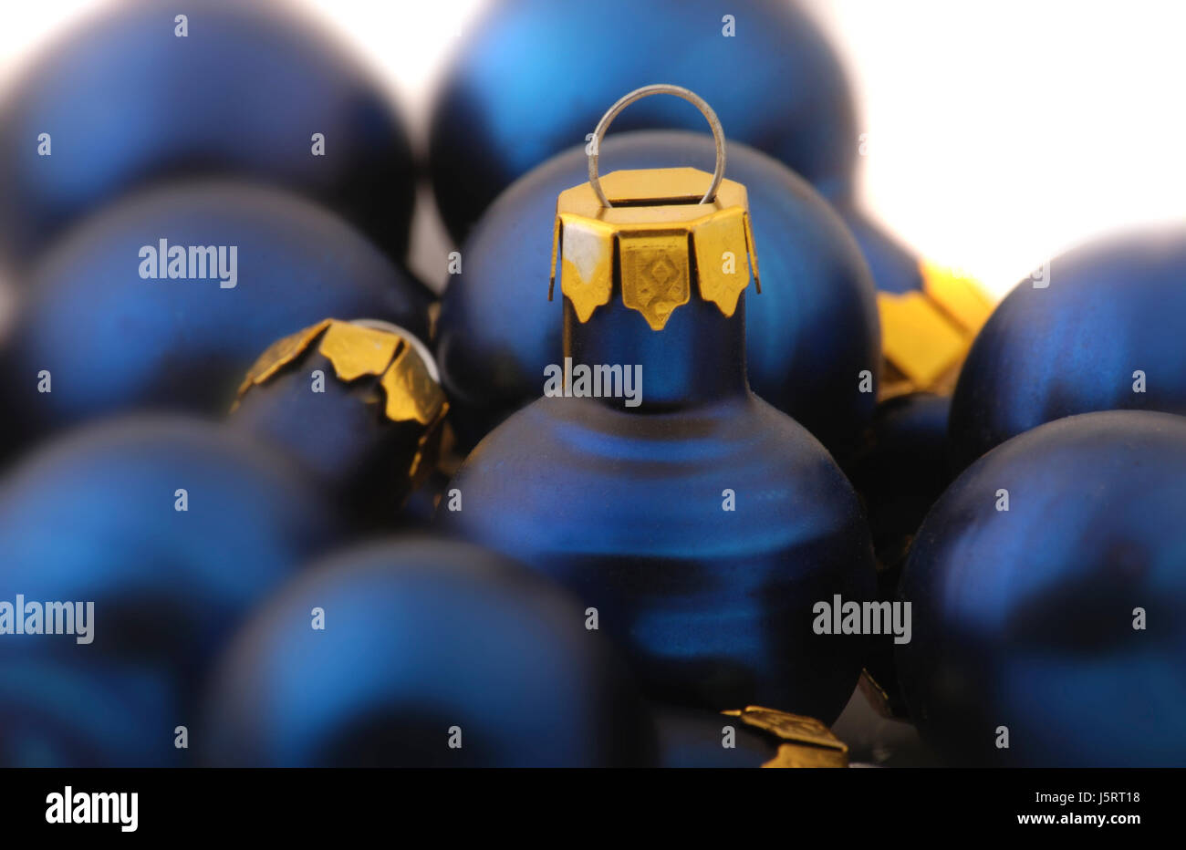 Petit bleu baubles Banque D'Images