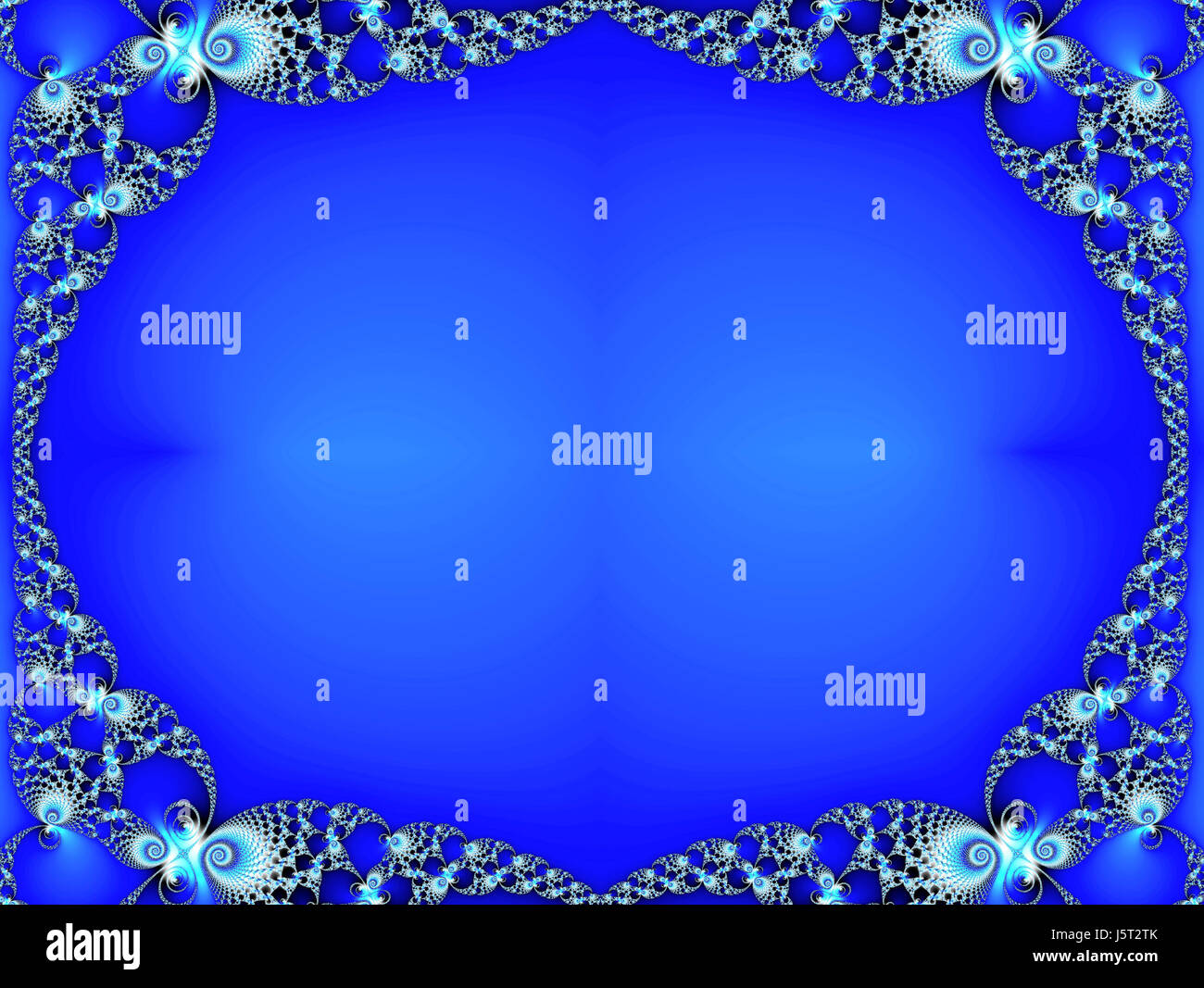 Argent bleu fractale photo photo image copy art toile fond fond déduction Banque D'Images