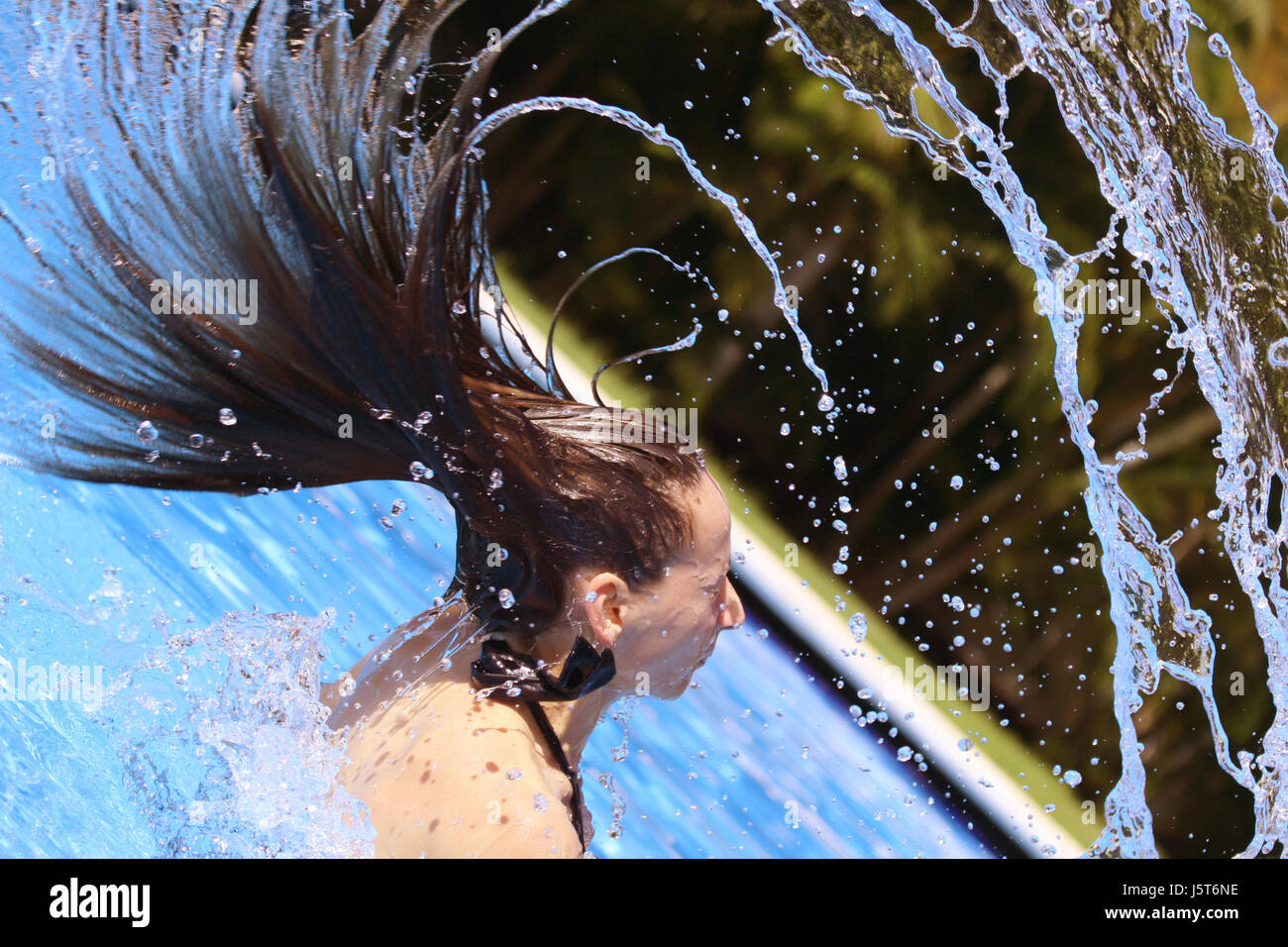 Femme motion report déménagement circulation maison de vacances locations de vacances vacances Banque D'Images