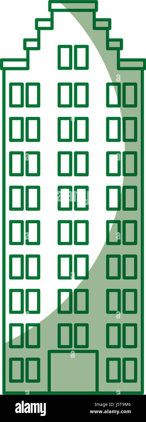 L'icône de construction italienne Illustration de Vecteur