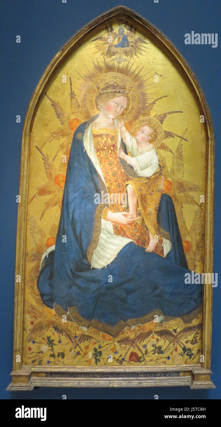 Branchini "Madone" de Giovanni di Paolo, Norton Simon Museum Banque D'Images