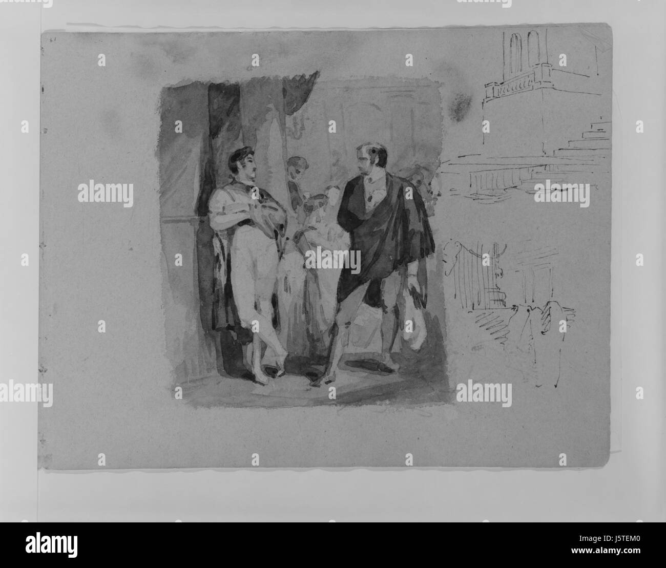 Ce carnet de croquis, MET 266508, présente l’exploration des sujets par artistâ€™ à travers des croquis bruts et détaillés. La collection offre un aperçu du processus créatif, capturant des moments d'inspiration et de développement des idées. À travers le croquis, l’artiste se penche sur divers thèmes, offrant un aperçu de leur langage visuel et de leur approche artistique. Banque D'Images