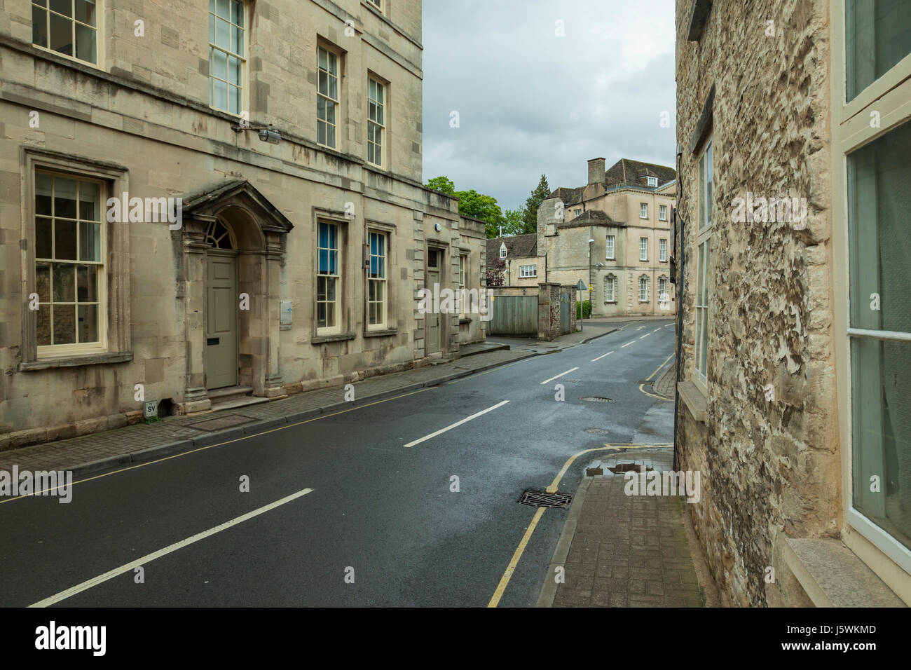 Après-midi de printemps orageux de Cirencester, Gloucestershire, Angleterre. Banque D'Images