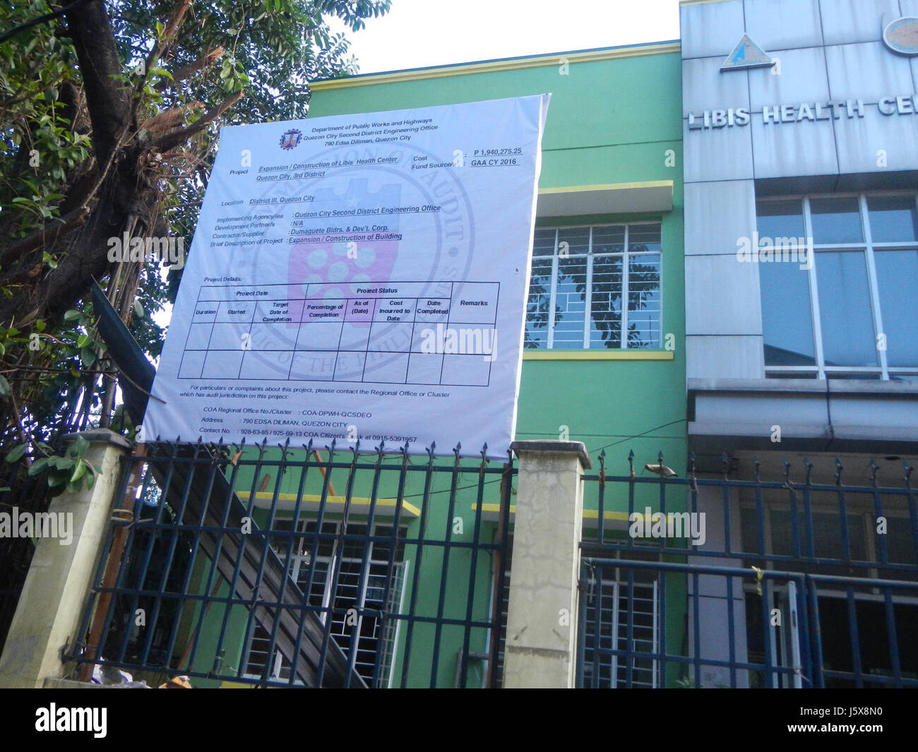 Cette image ou référence met en évidence divers bâtiments dans les quartiers Bagumbayan, Libis et Eastwood de Quezon City, mettant en valeur l'infrastructure moderne et le développement dans cette partie du Grand Manille. Banque D'Images