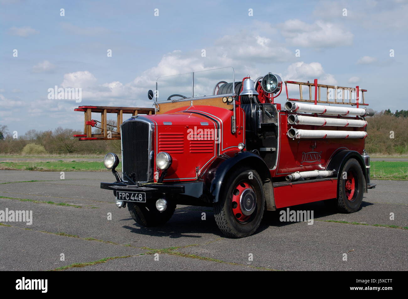 1936 Dennis Ace Fire Engine Banque D'Images