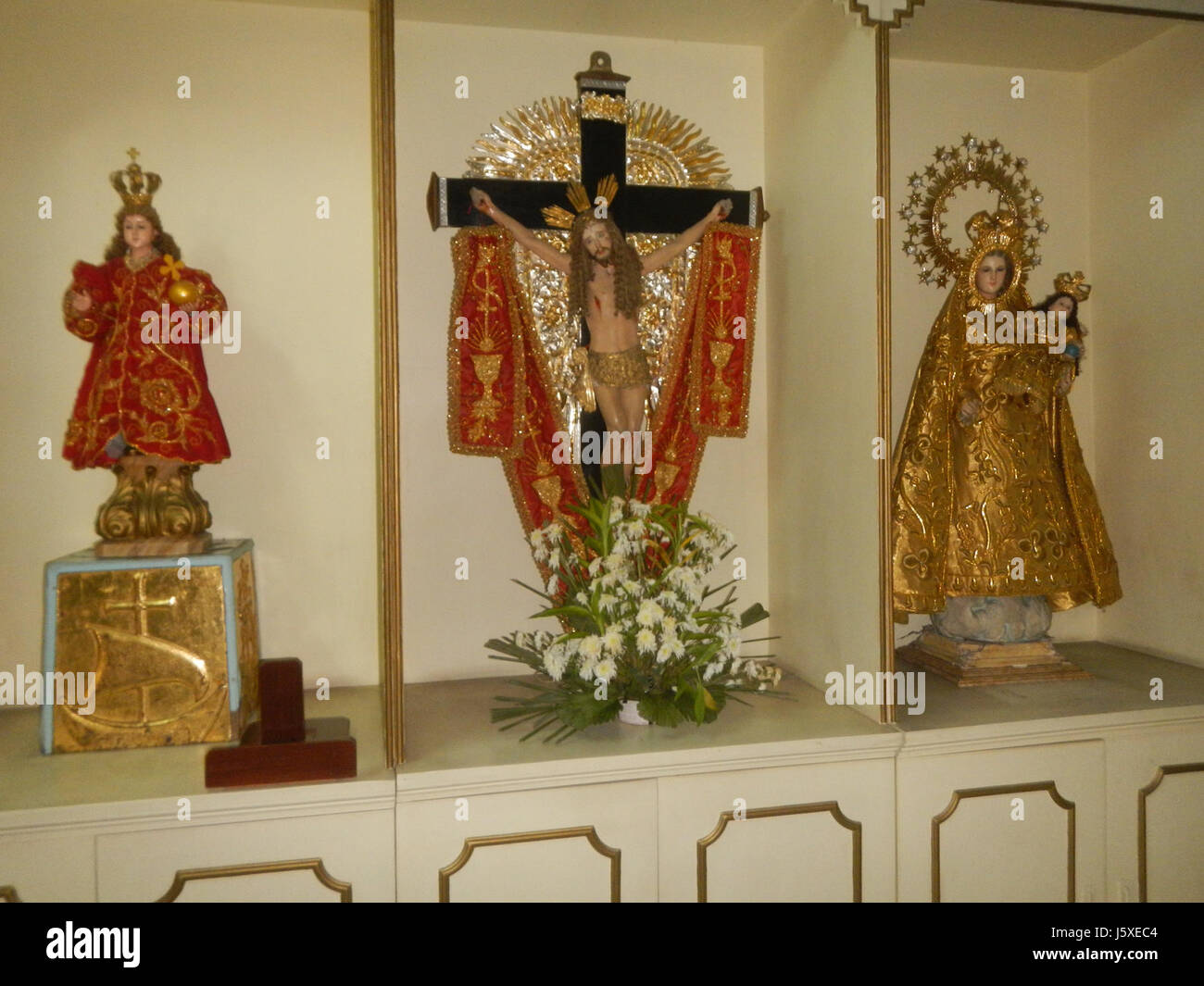 0088 Saint Gabriel Archange l'église paroissiale Santa Maria, Bulacan 25 Banque D'Images