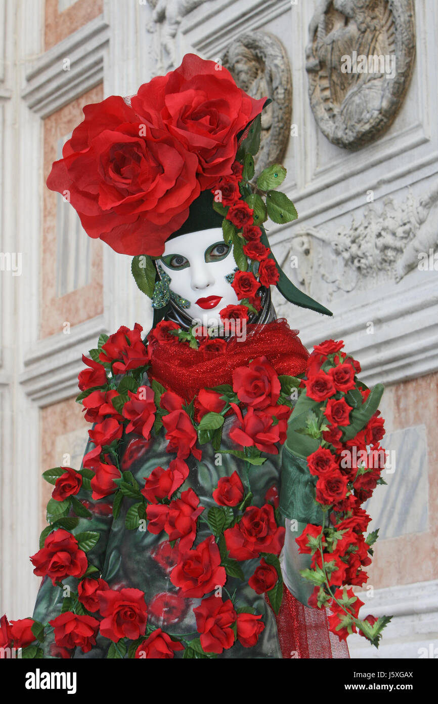 Carnaval de Venise masque de femme femme tourisme culture revêtement couleur cirrus Banque D'Images