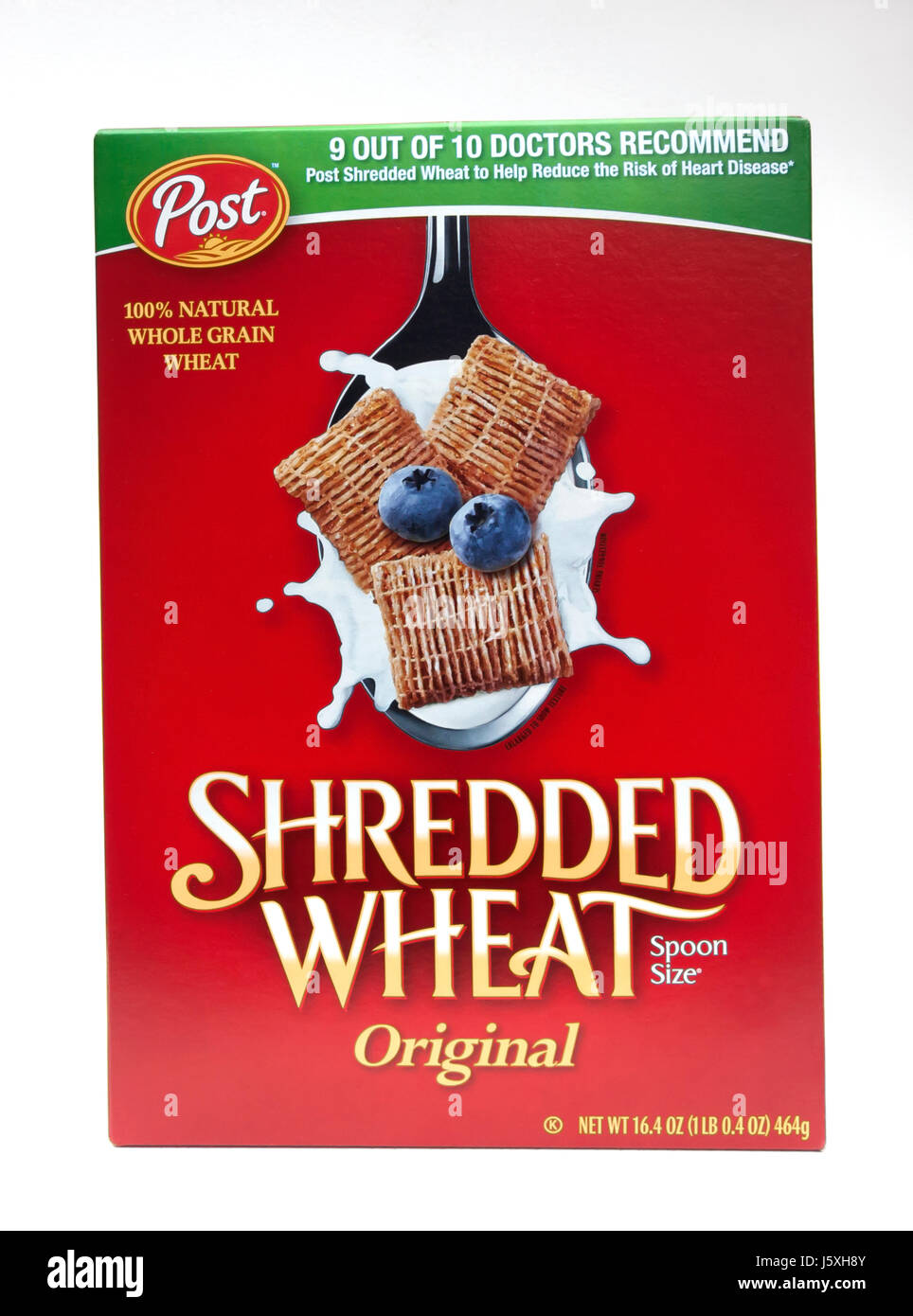 Original Shredded Wheat boîte de céréales. Banque D'Images