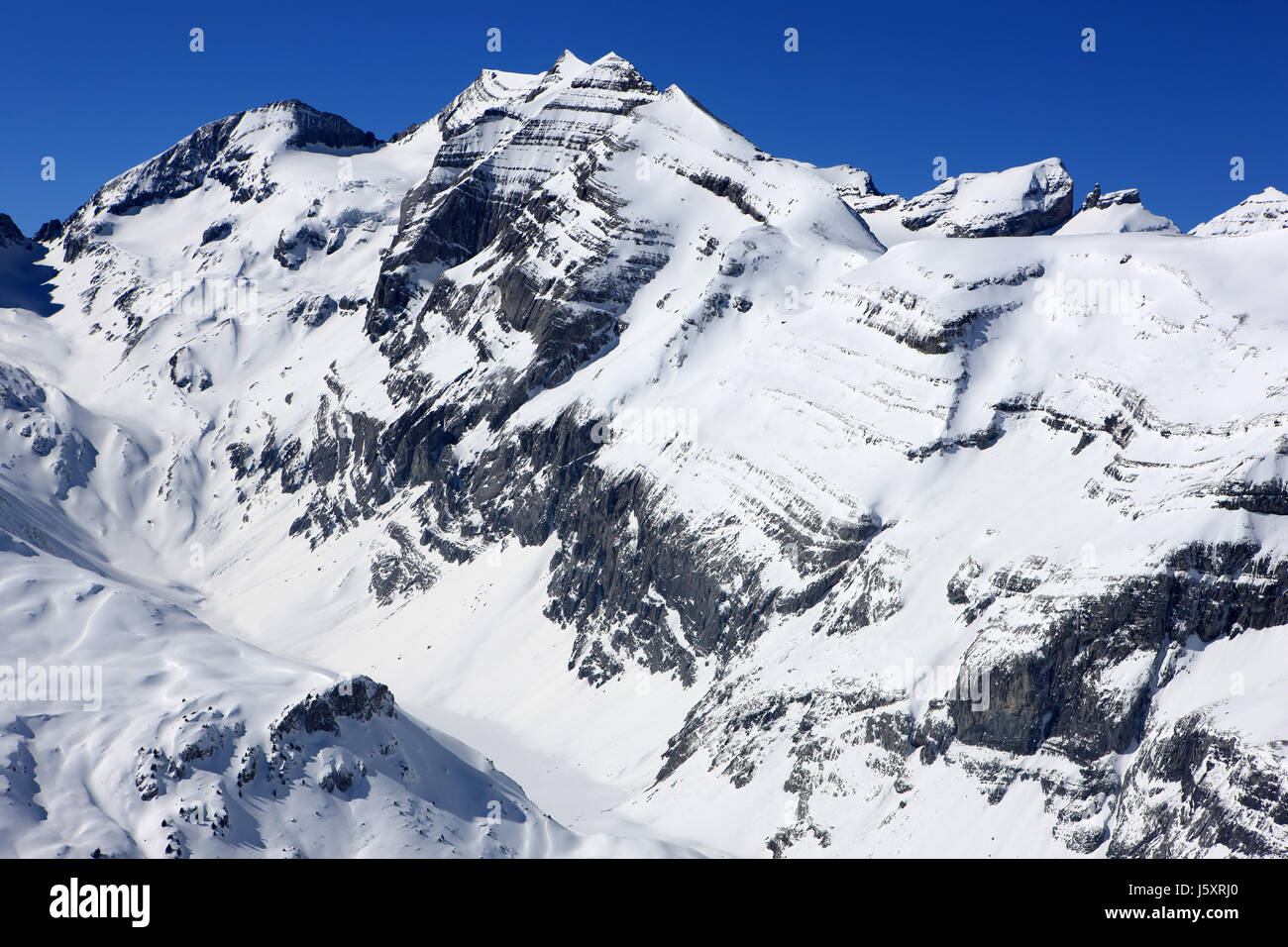 L'Europe vue d'hiver montagnes rock vue perspective perspectives panorama vista Banque D'Images