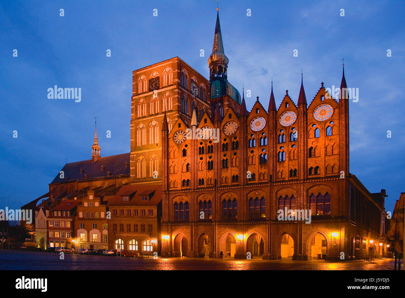 Europe Allemagne République fédérale allemande de la côte nord de l'hôtel de ville de Mecklenburg Banque D'Images