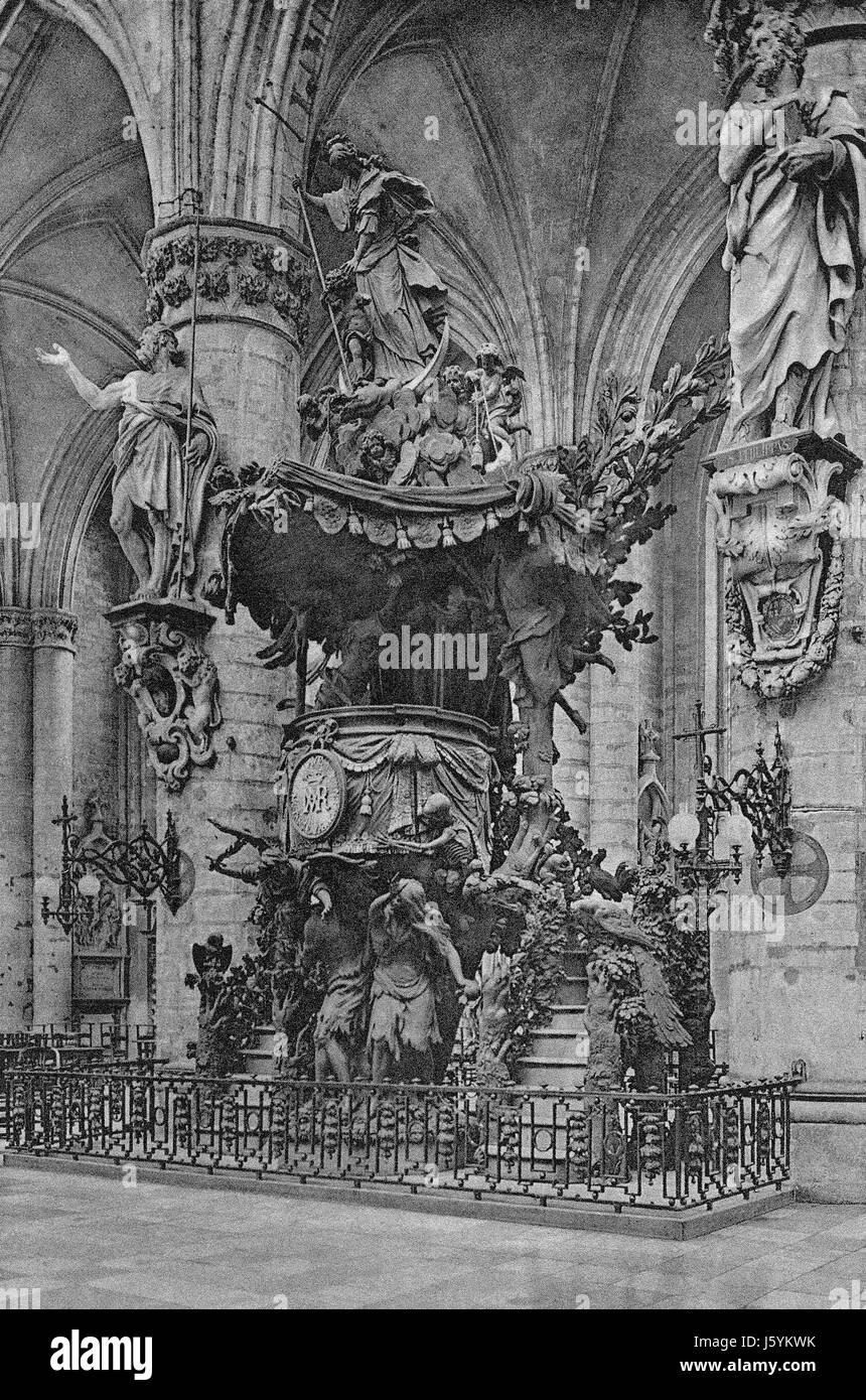 Président de Verity, Église Saint Gudule, Bruxelles, Belgique, 1920 Banque D'Images