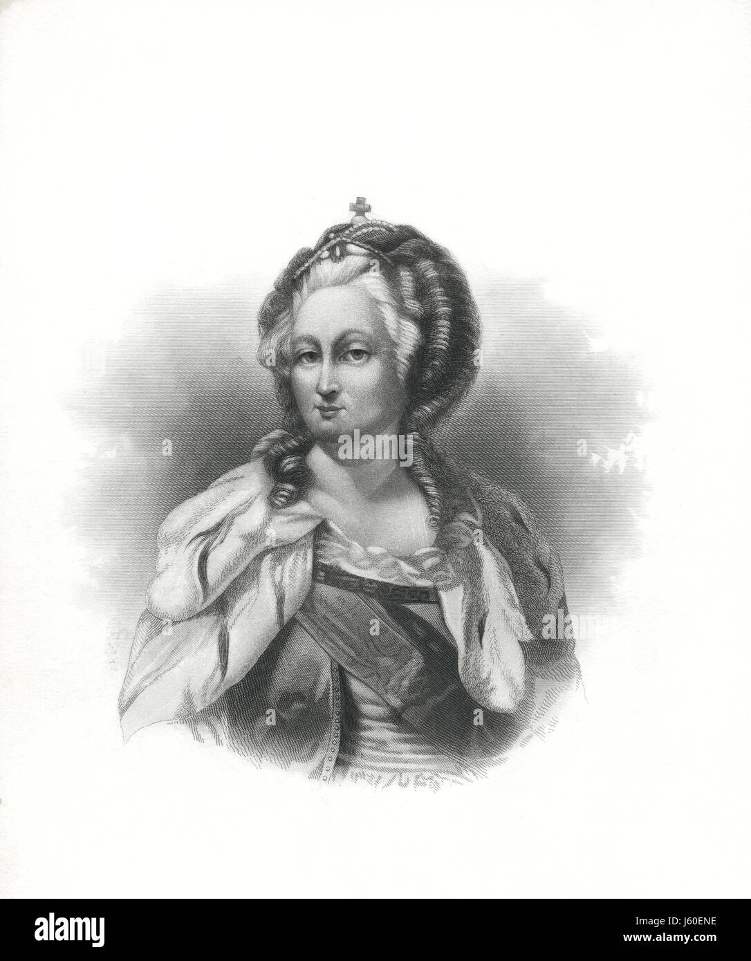 Catherine II (1729-1796), ou la Grande Catherine, Tsarine de Russie, 1762-1796, Portrait Banque D'Images