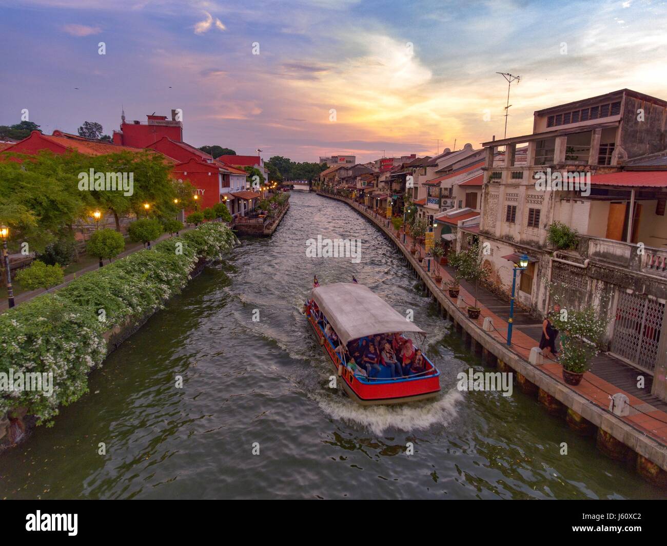 Riverside Malacca Banque D'Images