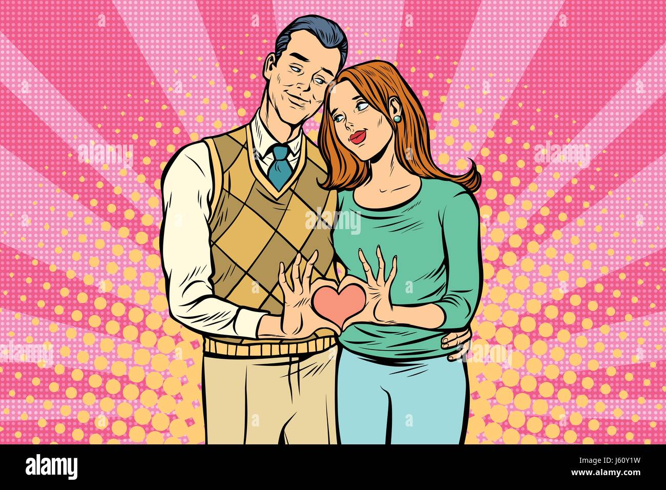 Joli Couple Geste De La Main Un Cœur D Amour Retro Pop Art Dessin Illustration Vectorielle Image Vectorielle Stock Alamy Joli Couple Geste De La Main Un Cœur D Amour Retro Pop Art Dessin Illustration Vectorielle Image Vectorielle Stock Alamy