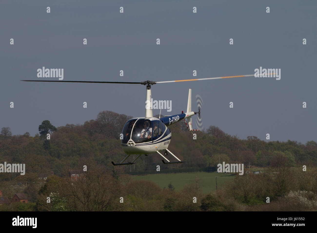 Hélicoptère sur Wolverhampton Halfpenny Green Airport. UK Banque D'Images