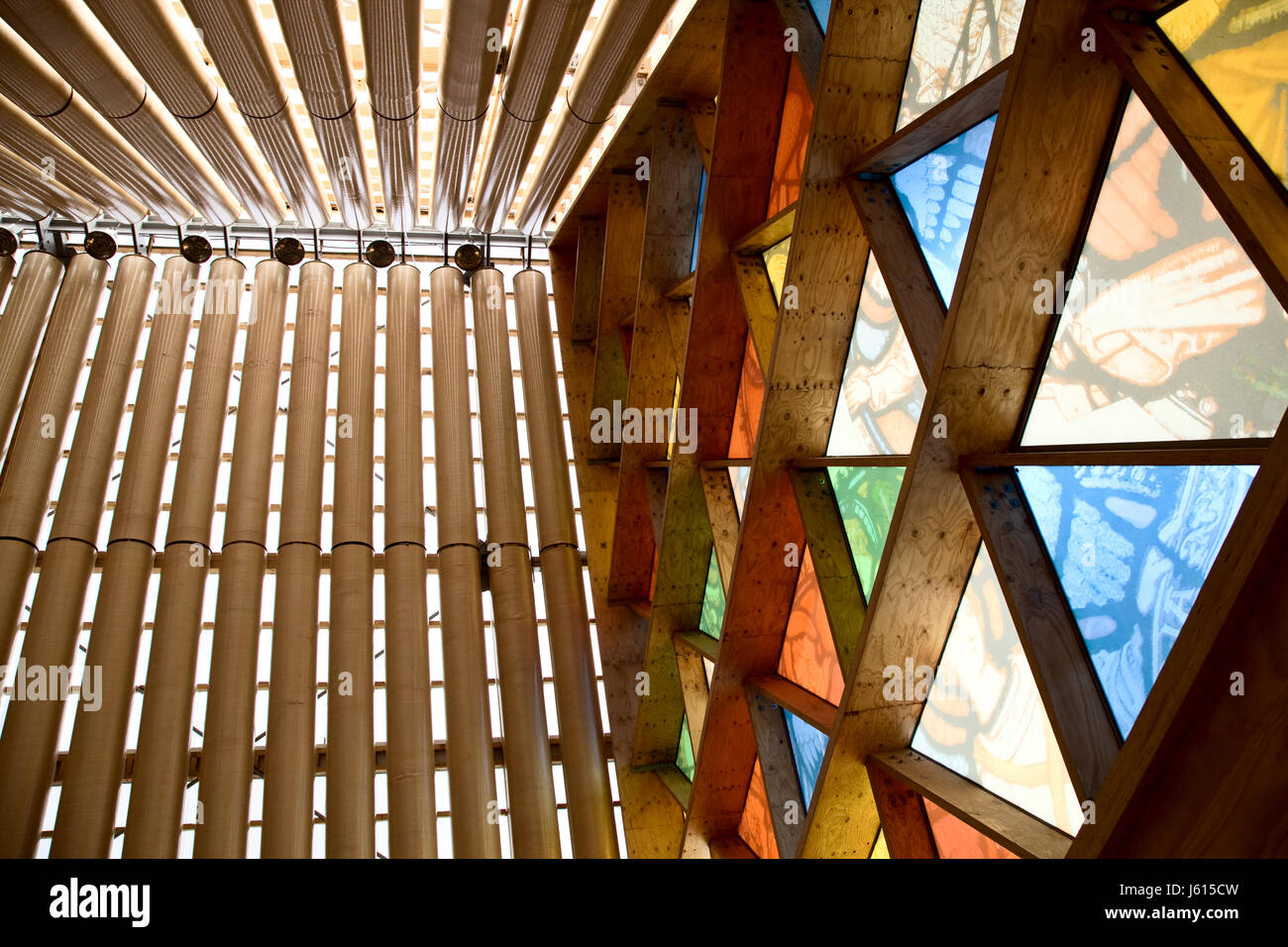 La Cathédrale de Christchurch Nouvelle-zélande carton Memorial séisme Banque D'Images