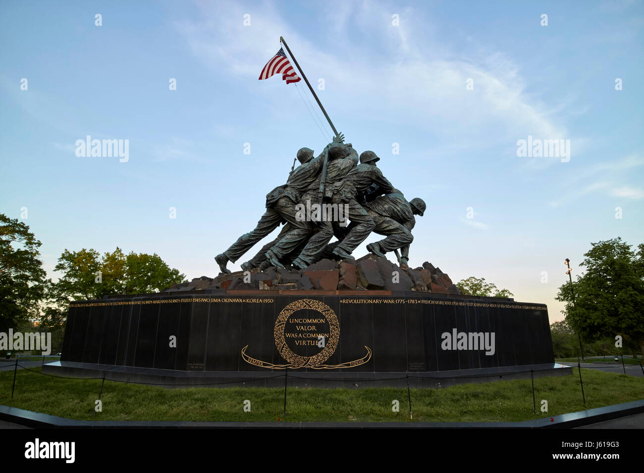 United States Marine Corps War Memorial statue Iwo Jima Washington DC USA Banque D'Images