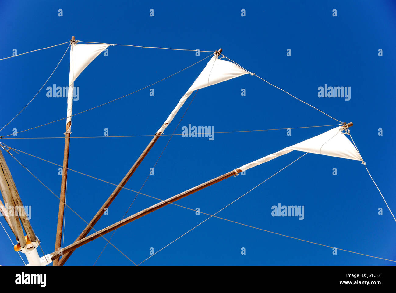 Le vent dans les voiles Banque D'Images