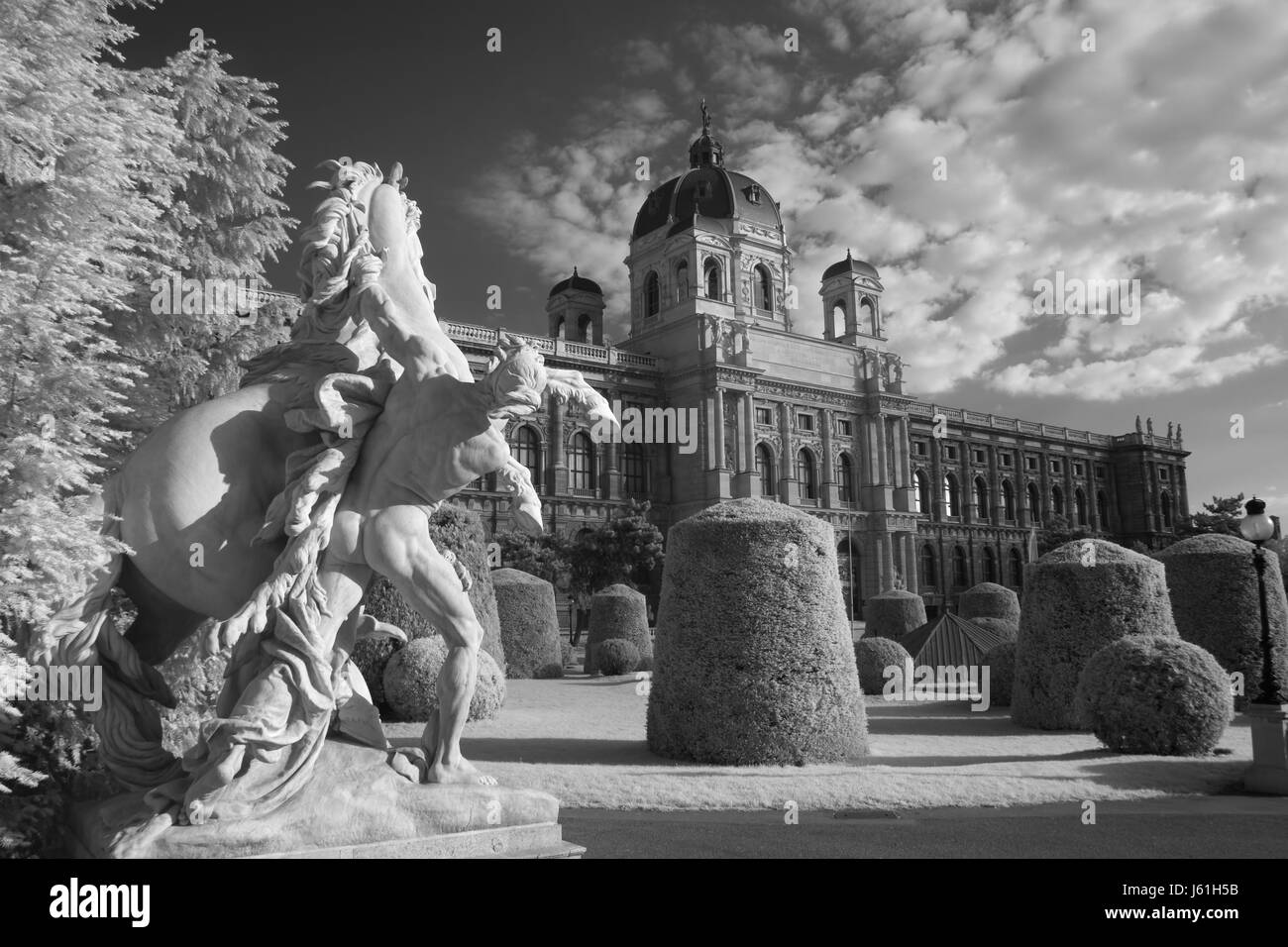 Musée historique de Vienne statue style de construction architecture Banque D'Images