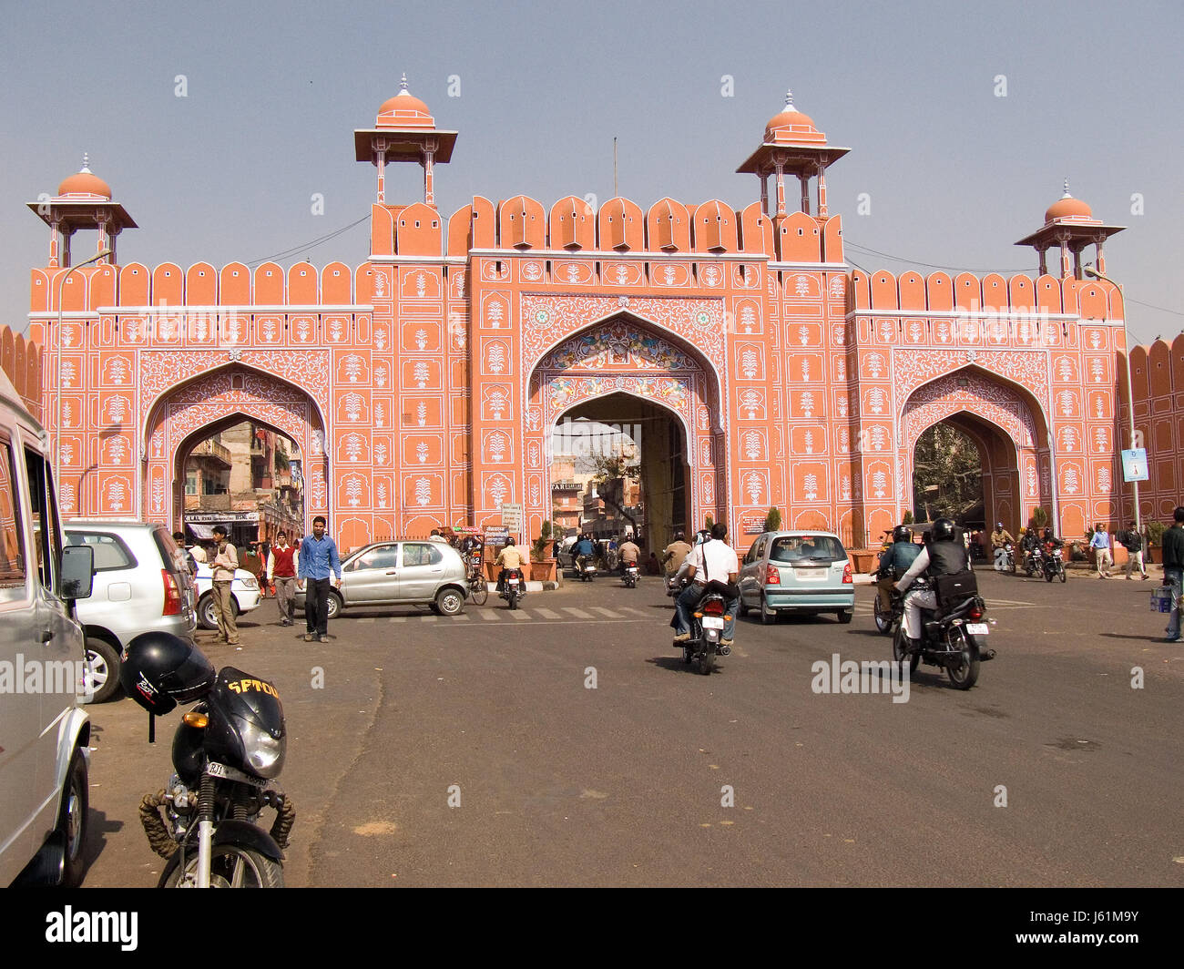 Porte de Jaipur, Inde Banque D'Images