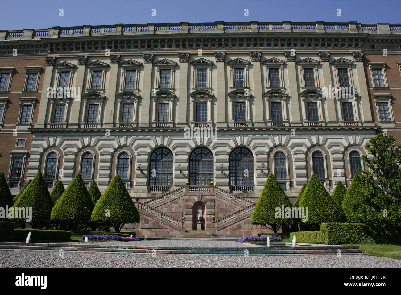 Suède Stockholm Stockholm palace historique maison royale historique blue tree Banque D'Images