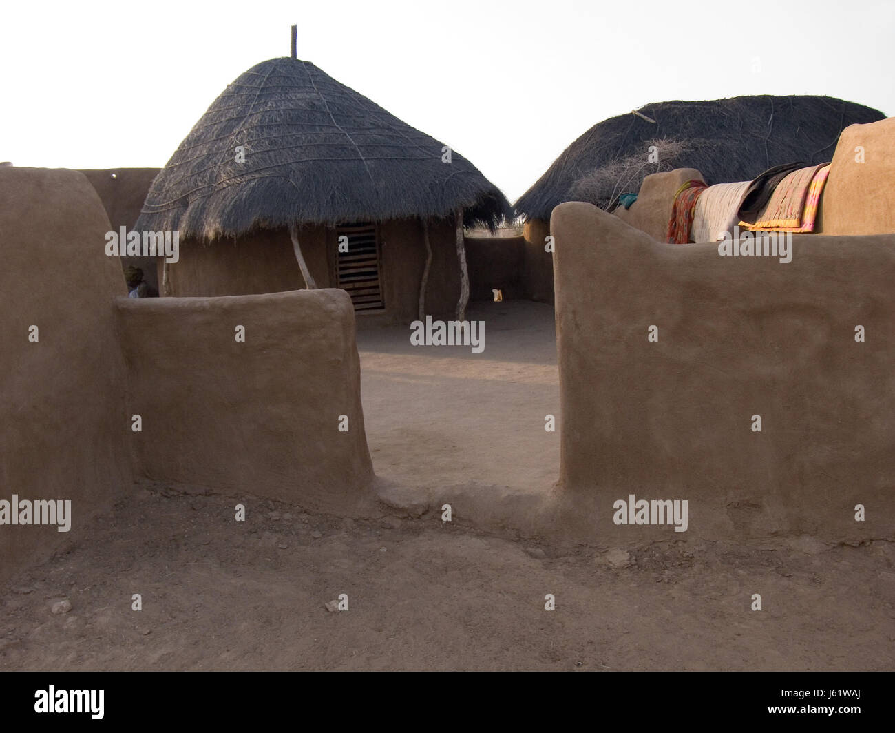 La construction d'accueil habitation immeuble d'Asie désert désert Banque D'Images