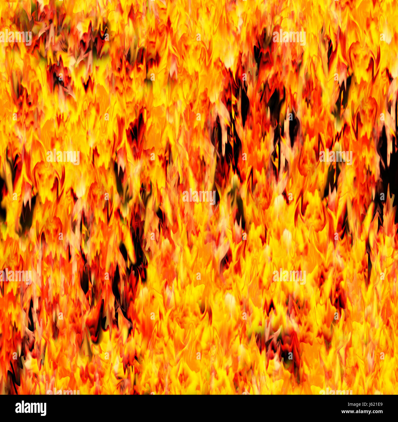 Feu flamme flammes conflagration enfer brûler feu chaleur chaud dangereux Banque D'Images