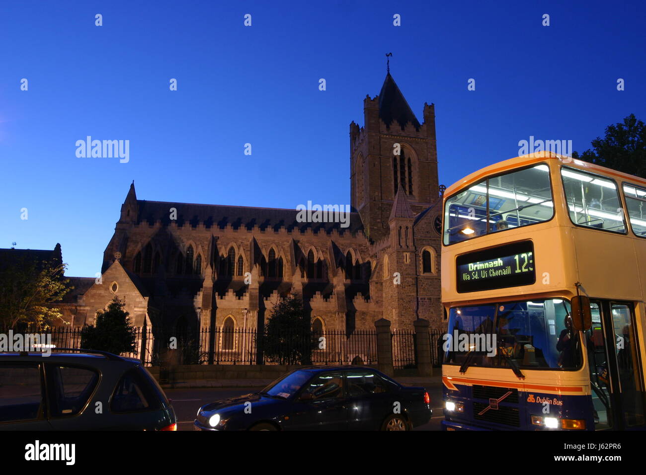 Christian Church Christ signifie véhicule de course omnibus bus biplan coach Banque D'Images