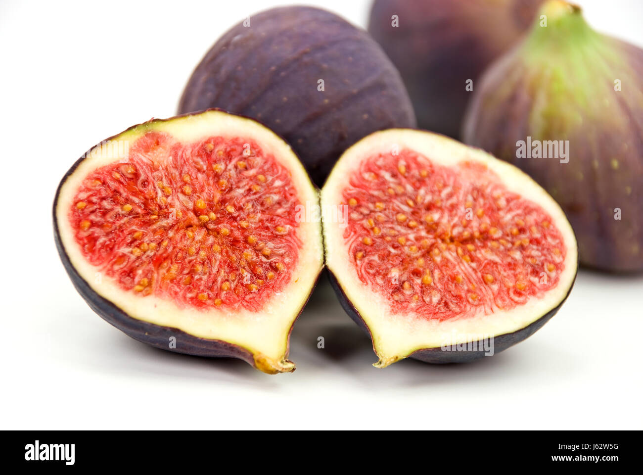 Fruits isolés mediterran fig pulp fresh fruits isolés doucement pour régimes mediterran Banque D'Images