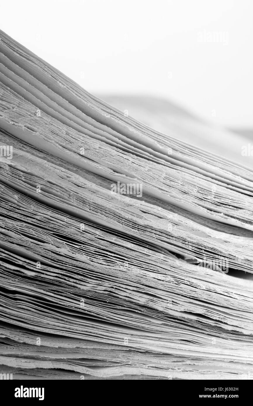 Journal journal feuille de papier le papier journal journal tas tas story news Banque D'Images