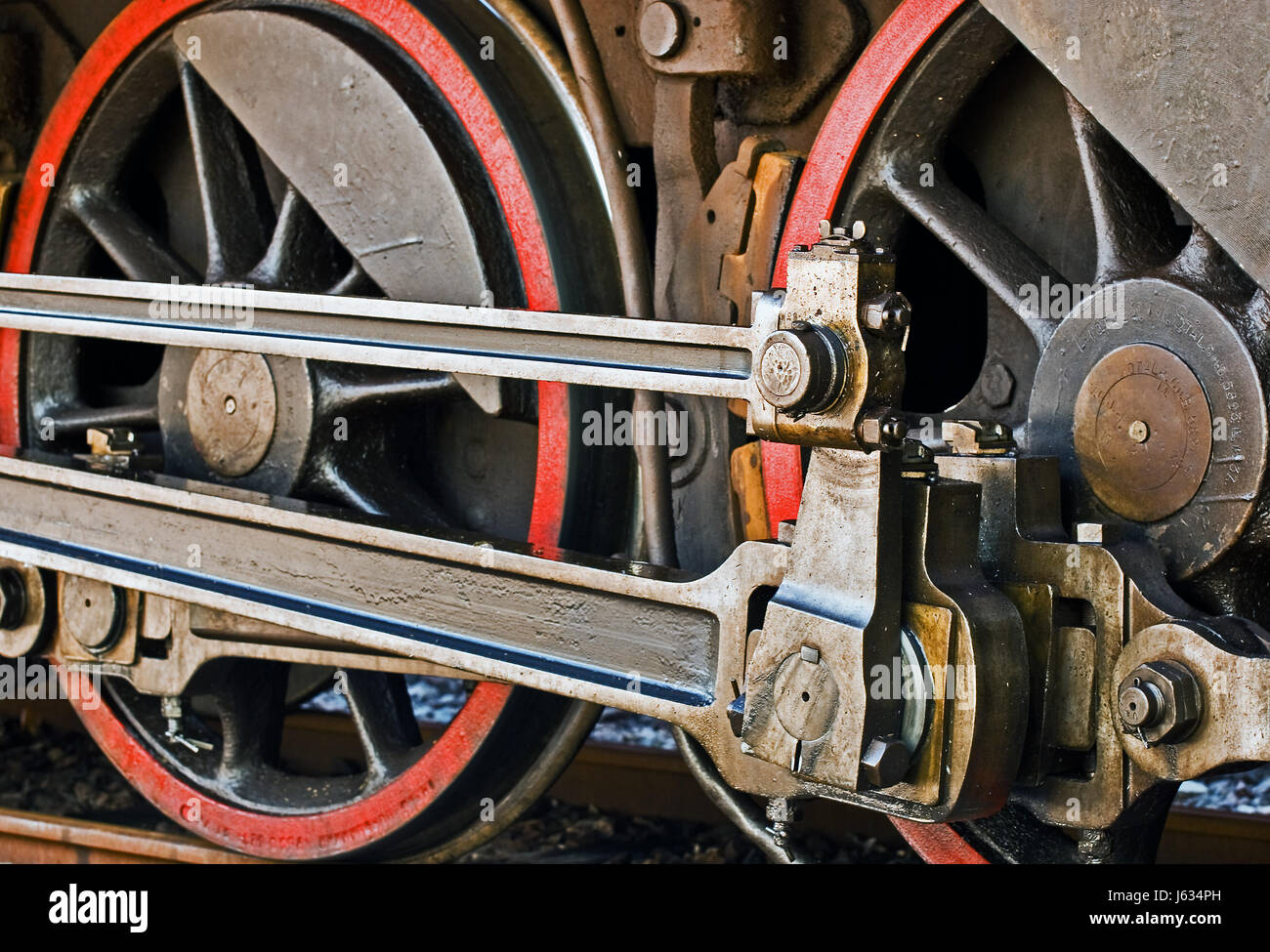 Moteur d'entraînement du moteur de locomotive à vapeur Locomotives de chemin de fer mobile moteur train Banque D'Images