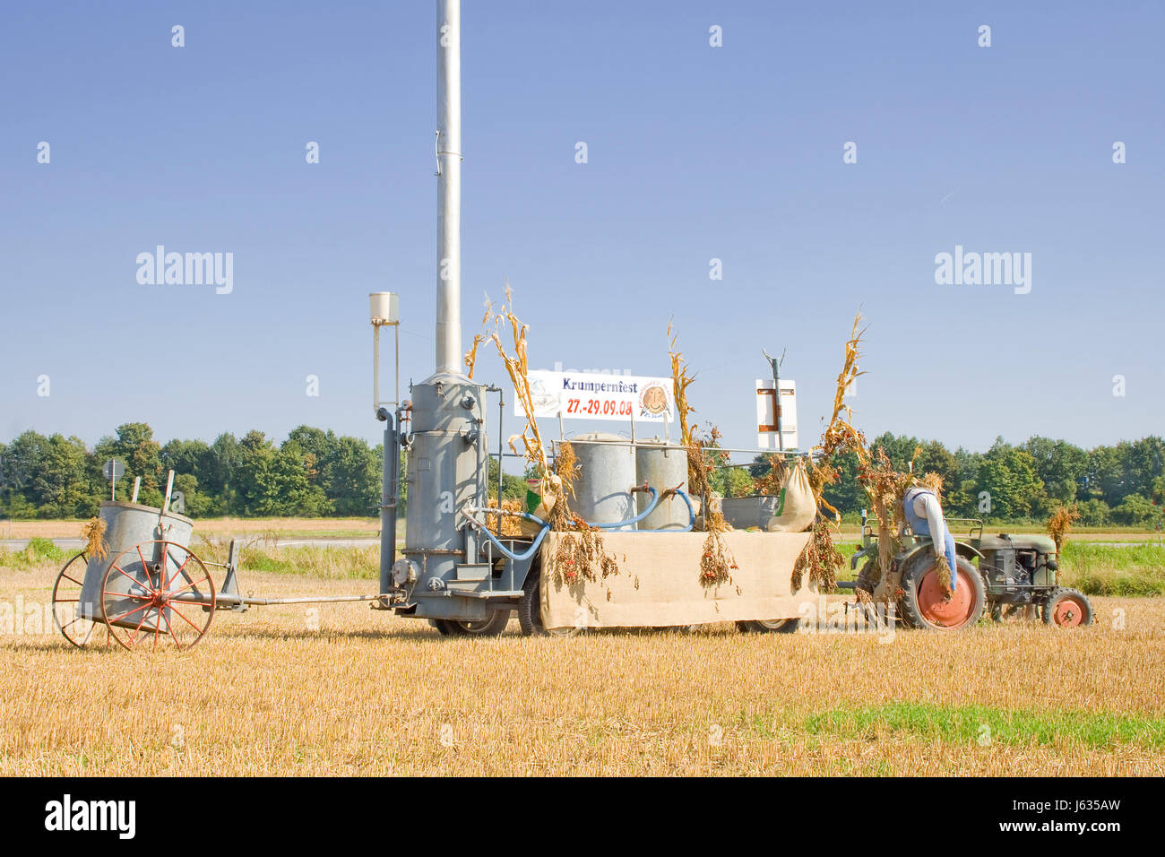 Entreprise d'été fermement summerly festivités du tracteur agricole agriculture signposts Banque D'Images