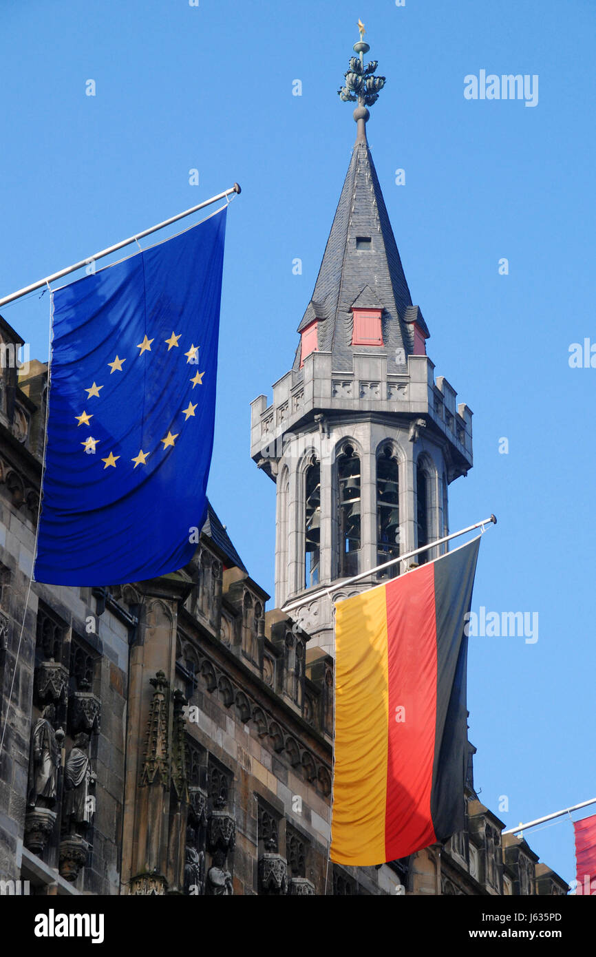 Rathaus aachen Banque D'Images