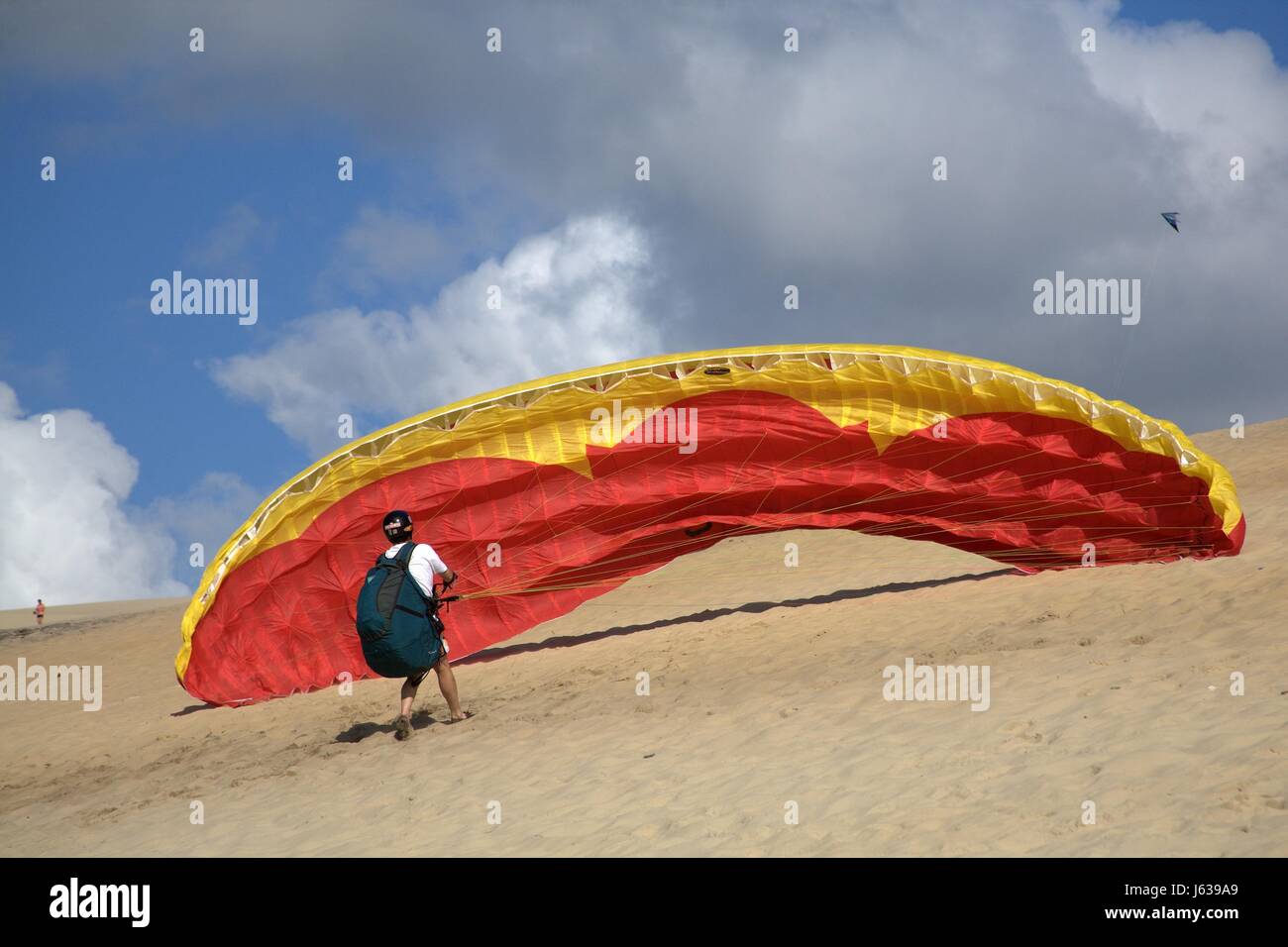 Sport sport sport aviation dune auteur point de sable des sables bitumineux Banque D'Images