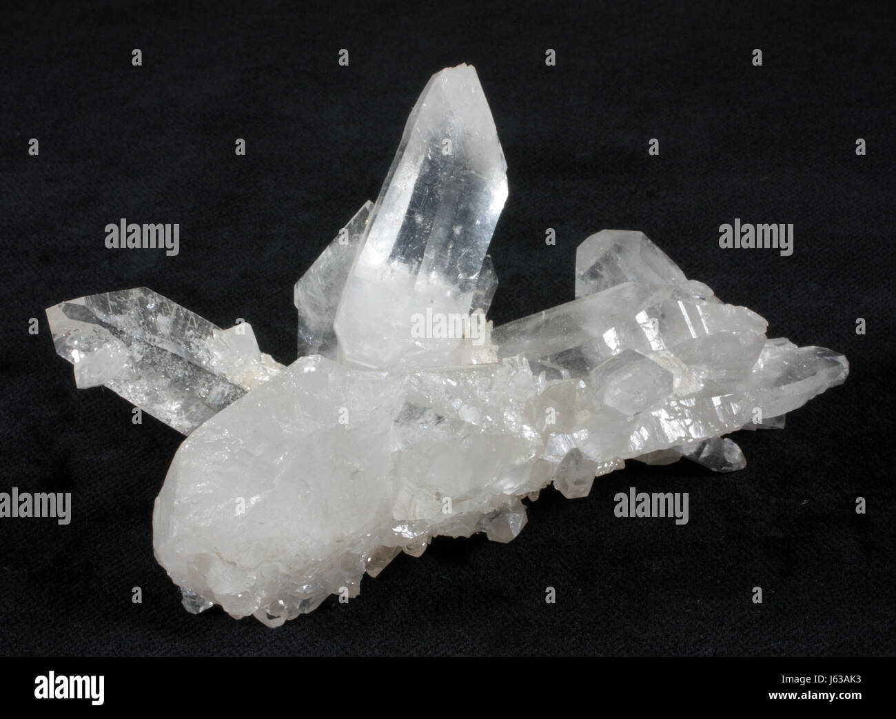 Les pierres les pierres de guérison de groupe cristal de roche Banque D'Images