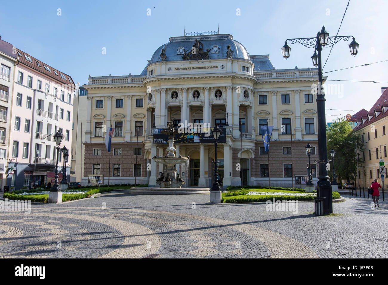 Bâtiment historique du Théâtre national slovaque à Bratislava, Slovaquie Banque D'Images