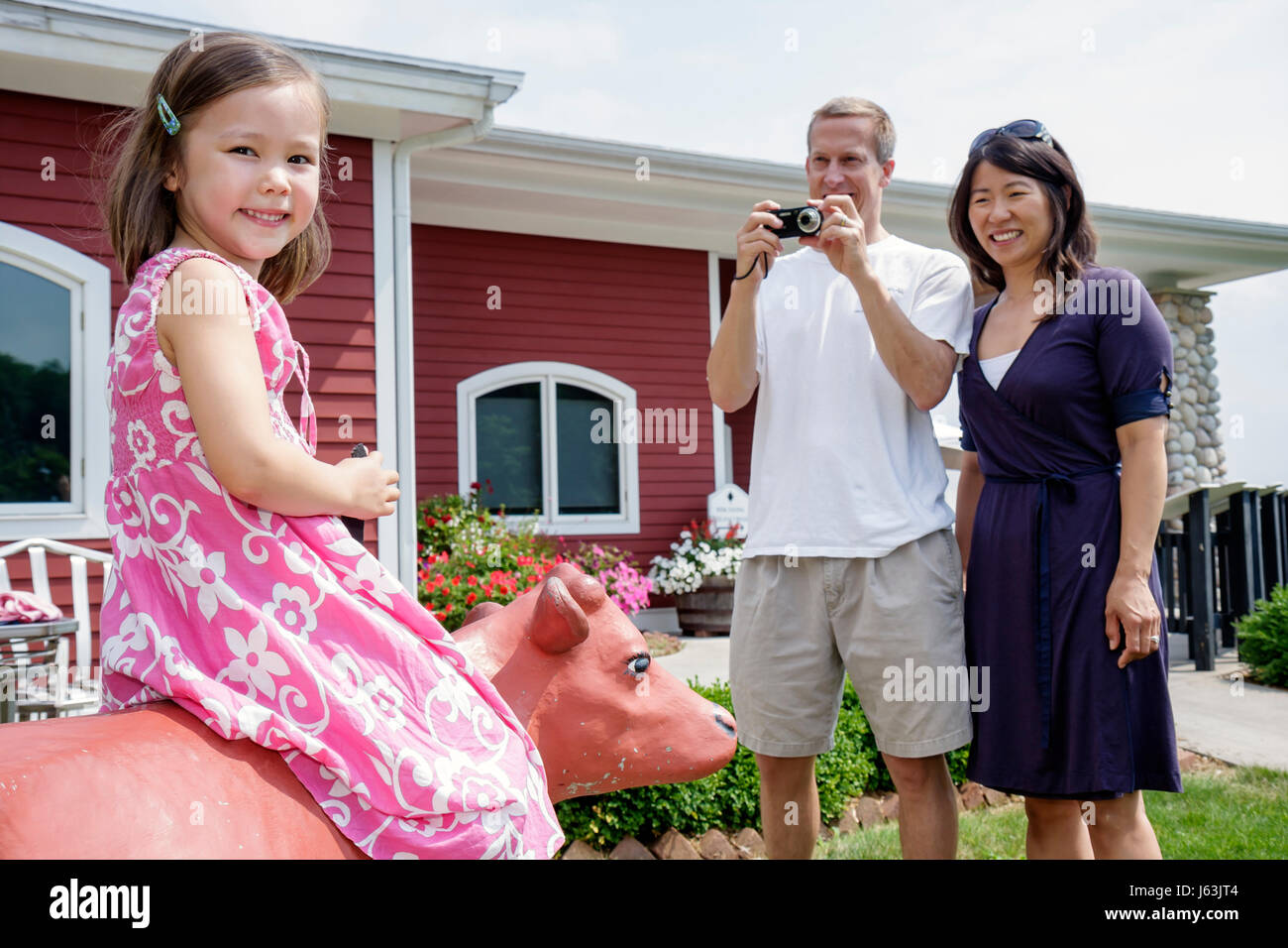 Traverse City Michigan, Leelanau Peninsula, Black Star Farms, Leelanau Cheese Company, creamery, laiterie, asiatique asiatique asiatique asiatique immigrants immigrants minorités ethniques, ad Banque D'Images
