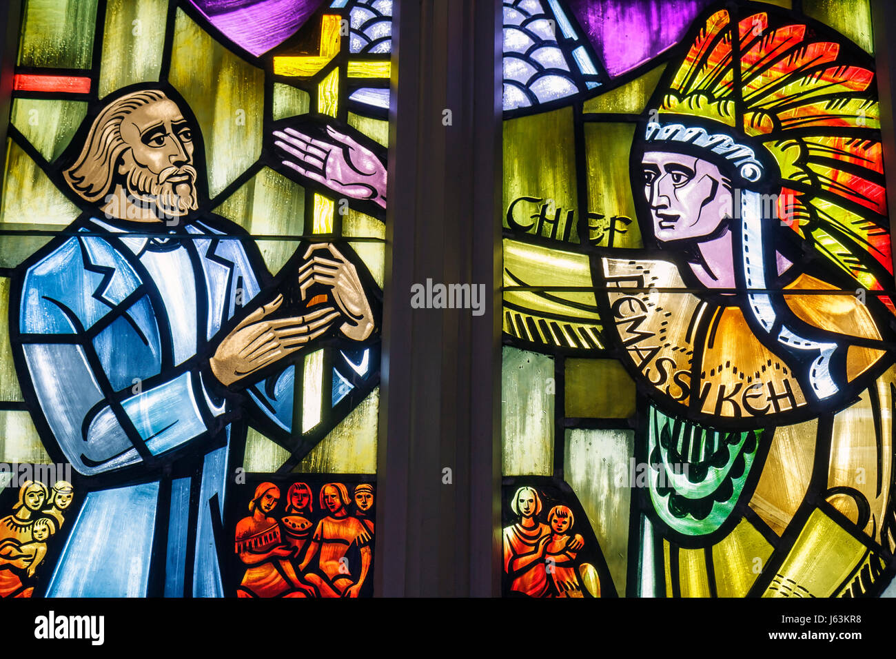 Michigan Frankenmuth,Église évangélique luthérienne de Saint-Lorenz,église,site historique,religion,Christianisme,vitraux,art,hist régional Banque D'Images