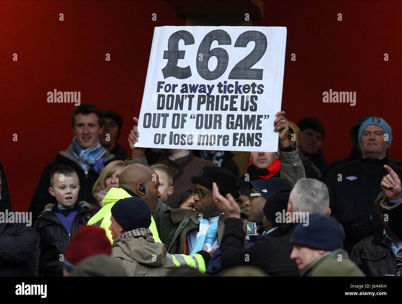 MAN CITY avec ventilateur 62 V ARSENAL TIC LIVRE MANCHESTER CITY LONDON ENGLAND UK 13 Janvier 2013 Banque D'Images