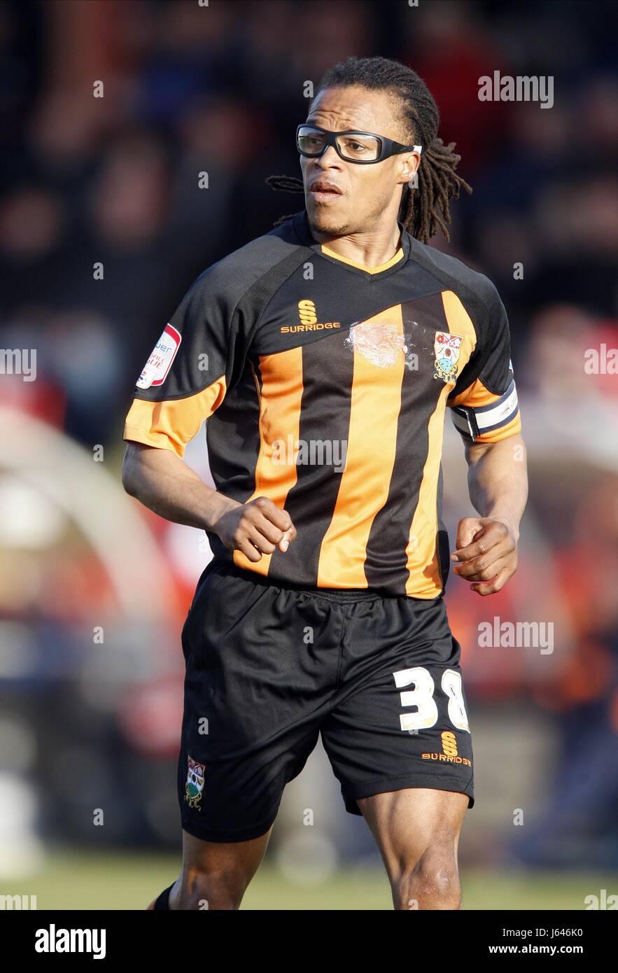 EDGAR DAVIDS BARNET FC PLAYER & entraîneur en chef BOOTHAM CRESCENT YORK ANGLETERRE 16 Février 2013 Banque D'Images