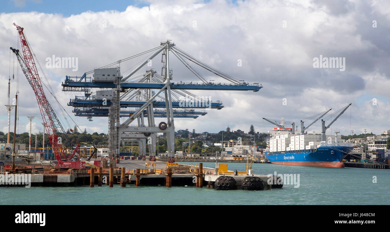 Le port d'Auckland, Nouvelle-Zélande Banque D'Images