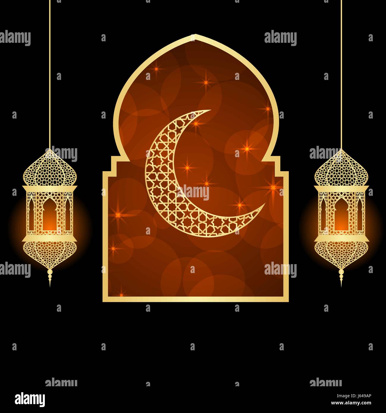 Carte de voeux Ramadan Illustration de Vecteur