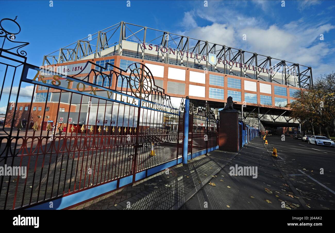 La VILLA DU PARC VILLA DU STADE DE FOOTBALL ASTON VILLA PARK BIRMINGHAM ENGLAND 10 Novembre 2012 Banque D'Images