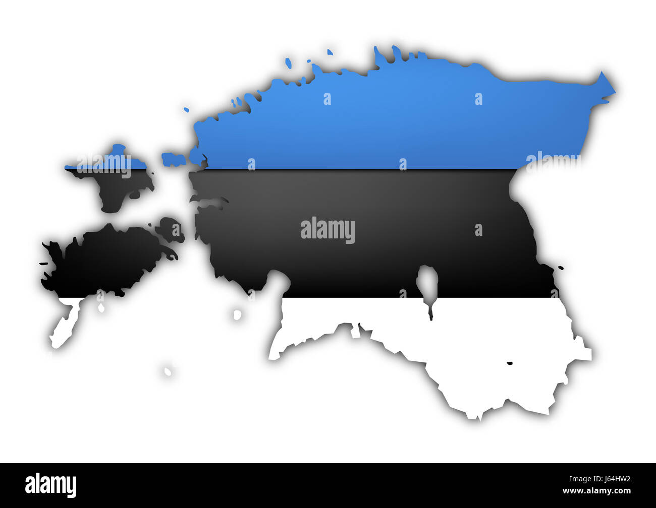 Européenne europe vierge caucasienne drapeau Union européenne l'Estonie Géographie atlas des cartes plan de Banque D'Images