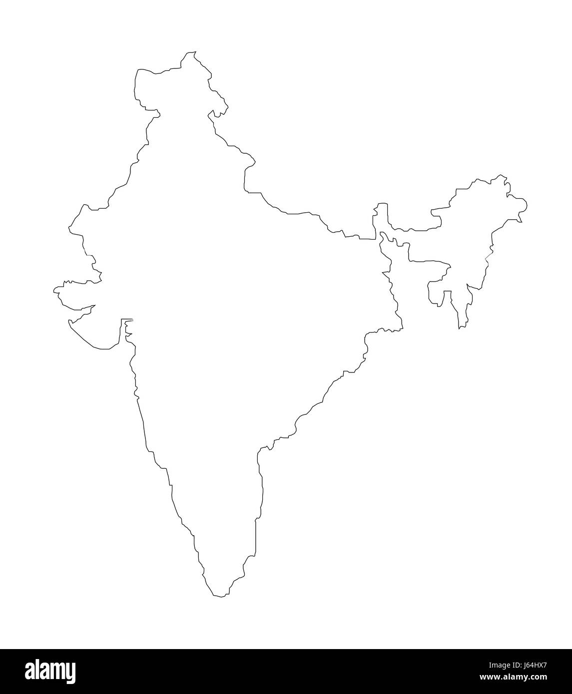 Drapeau de l'Inde asie atlas des cartes carte du monde Asie Inde drapeau géographie atlas des cartes Banque D'Images