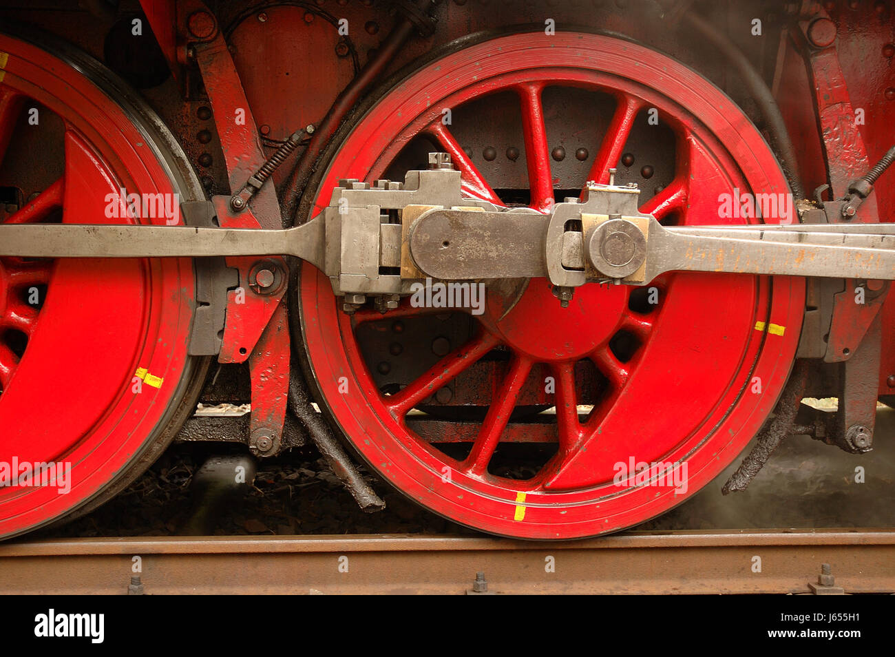 Train locomotive ferroviaire Matériel roulant moteur moyen de véhicule roue voyage Banque D'Images