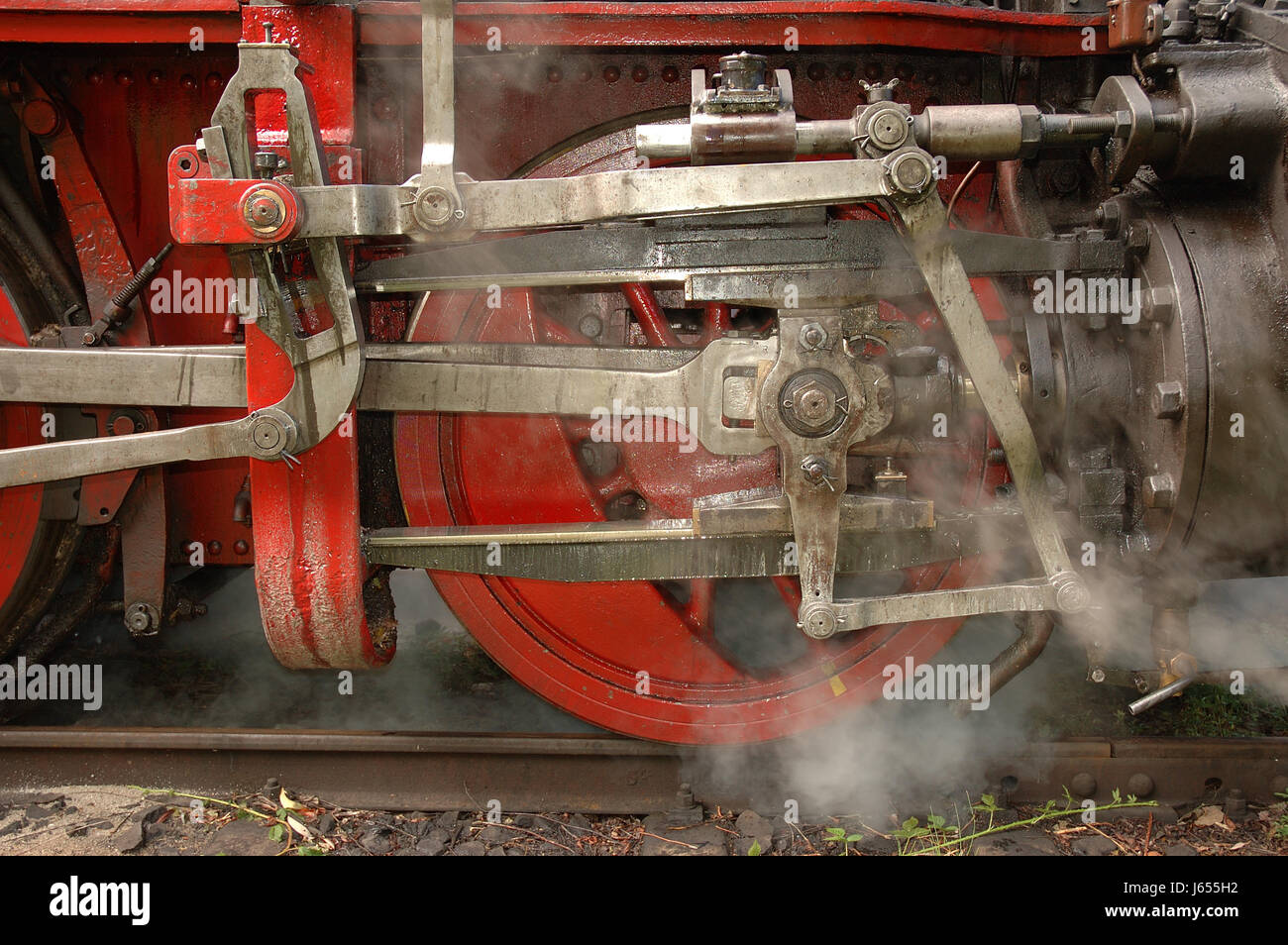 Train locomotive ferroviaire Matériel roulant moteur moyen de véhicule roue voyage Banque D'Images