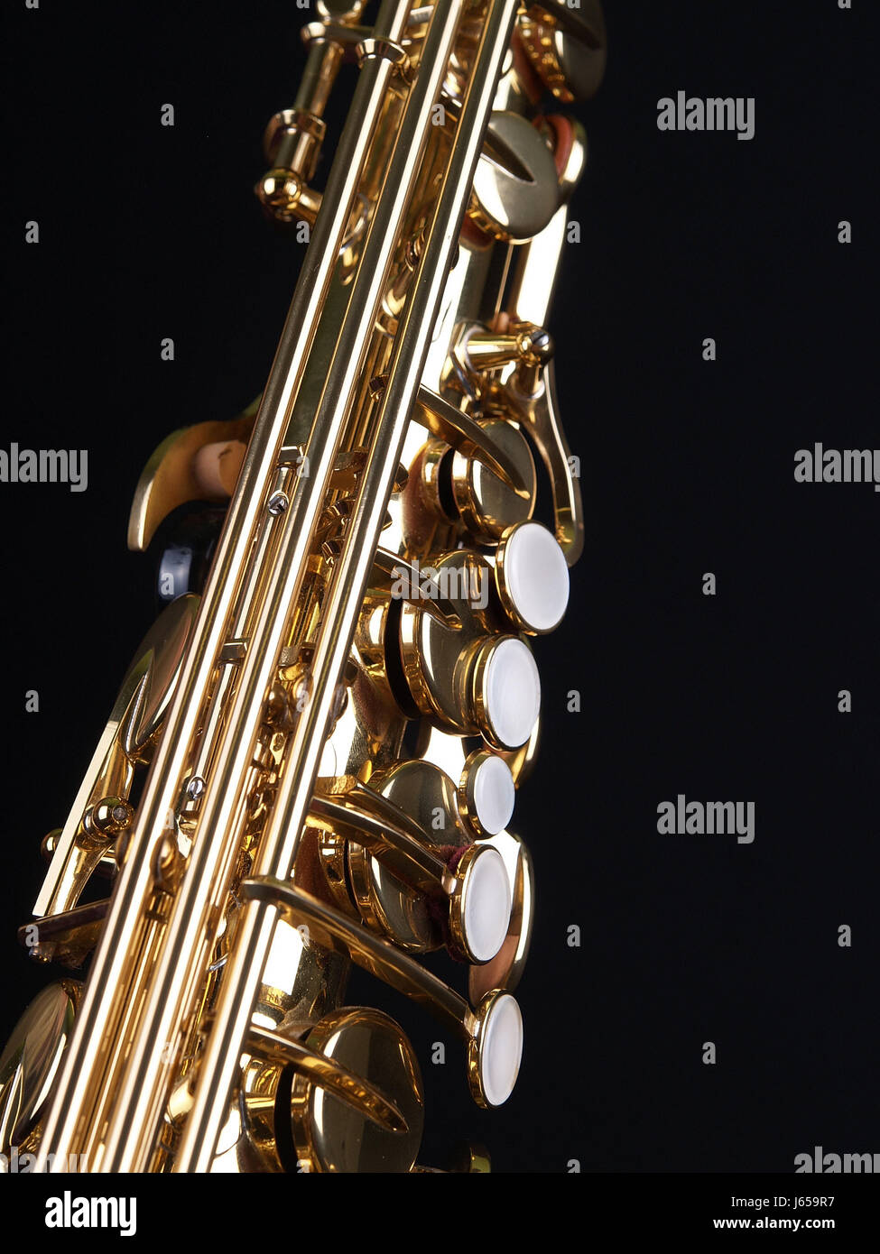 Instruments de musique instrument de musique saxophone méthode clap mesurer or saxofon Banque D'Images